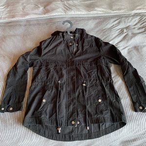 H&M Divided jacket size 8 black with silver hardware